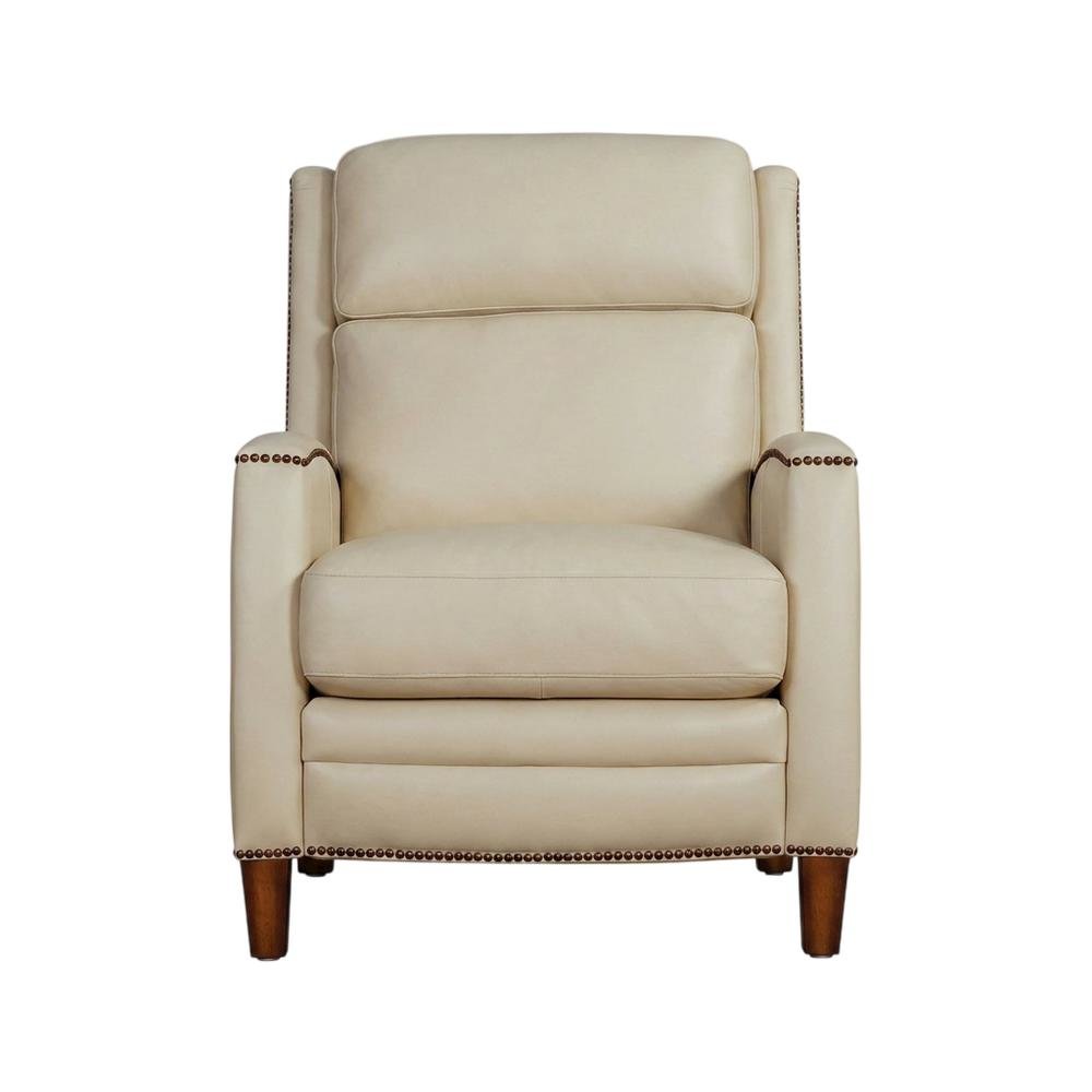 Pearl Glow Brown Manual Pushback Recliner with Comfortable Armrest