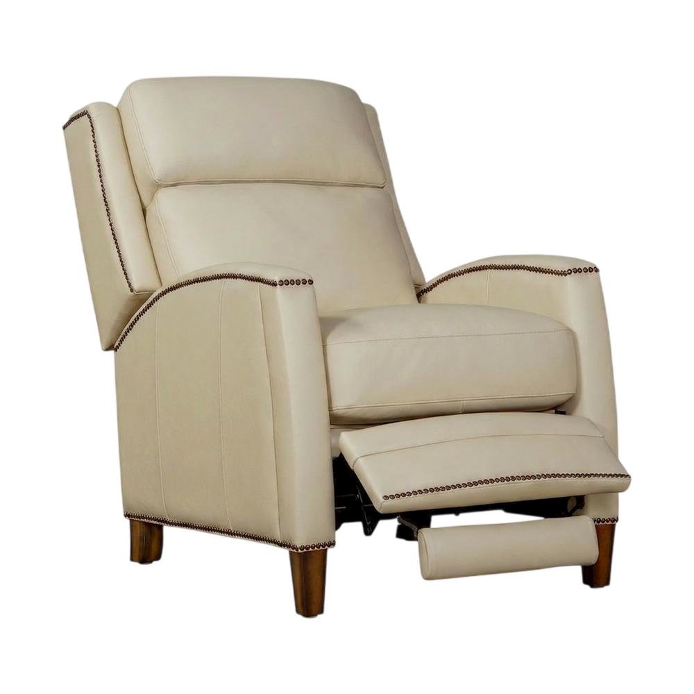 Pearl Glow Brown Manual Pushback Recliner with Comfortable Armrest