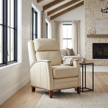 Pearl Glow Brown Manual Pushback Recliner with Comfortable Armrest