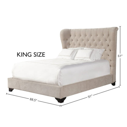 Chloe - Meringue King Bed