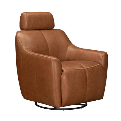 Miles Renaissance Cinnamon Swivel Gliding Accent Chair