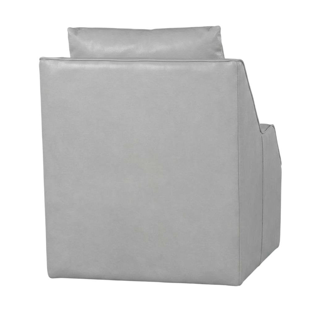 Grey Swivel Accent Chair with Traditional Design and Comfortable Seat