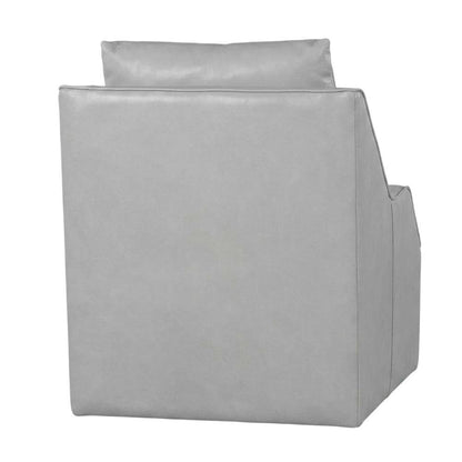 Grey Swivel Accent Chair with Traditional Design and Comfortable Seat