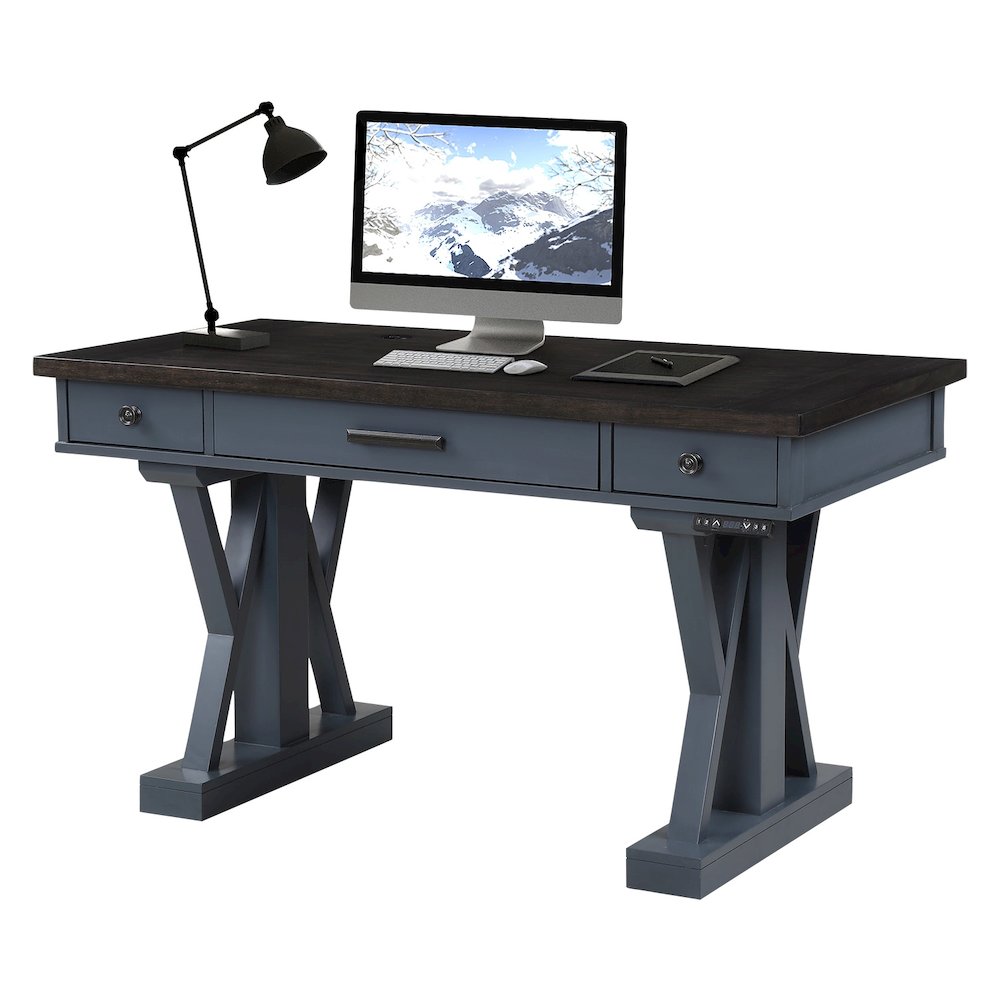 Parker House Americana Modern - Denim 56 In. Power Lift Desk