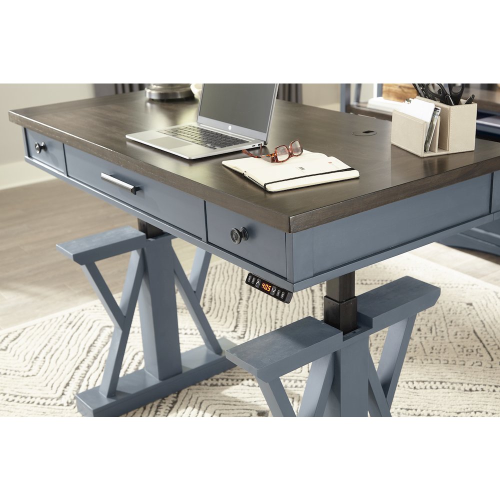 Parker House Americana Modern - Denim 56 In. Power Lift Desk