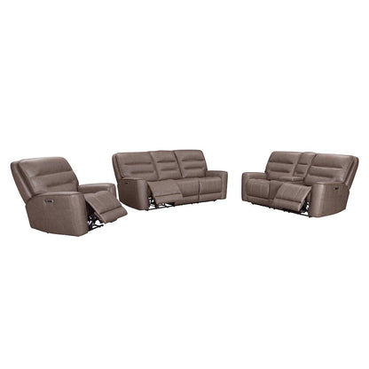 Lawson Sydney Brunette Zero Gravity Power Reclining Sofa Loveseat and Recliner