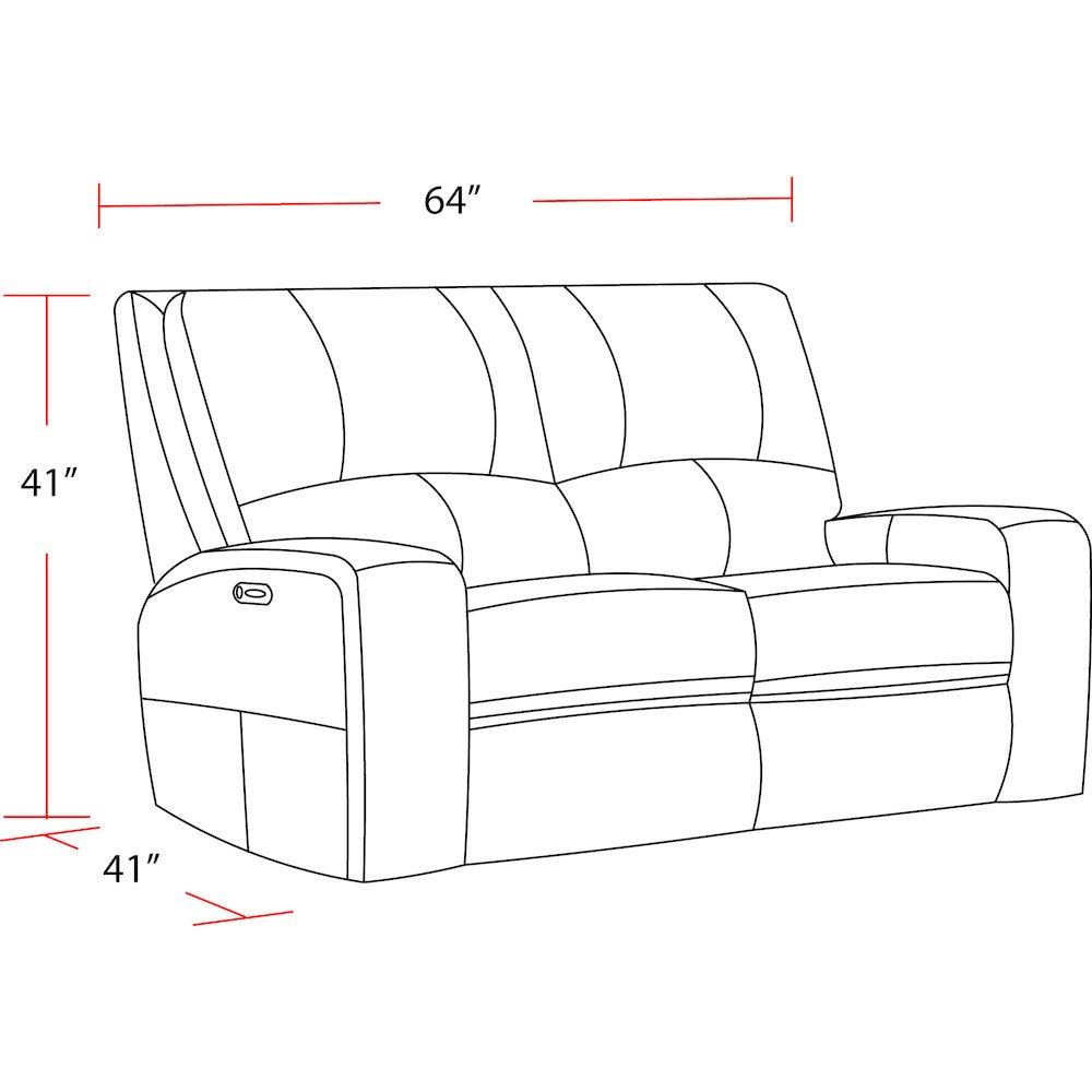 Swift - Bourbon Power Reclining Loveseat