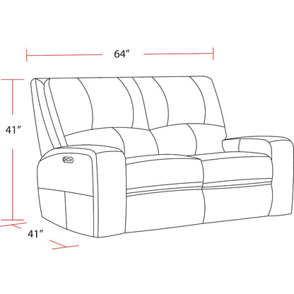 Swift - Bourbon Power Reclining Loveseat