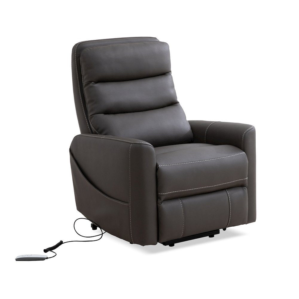 Hercules-Haze Power Lift Recliner with Articulating Headrest Two Pack