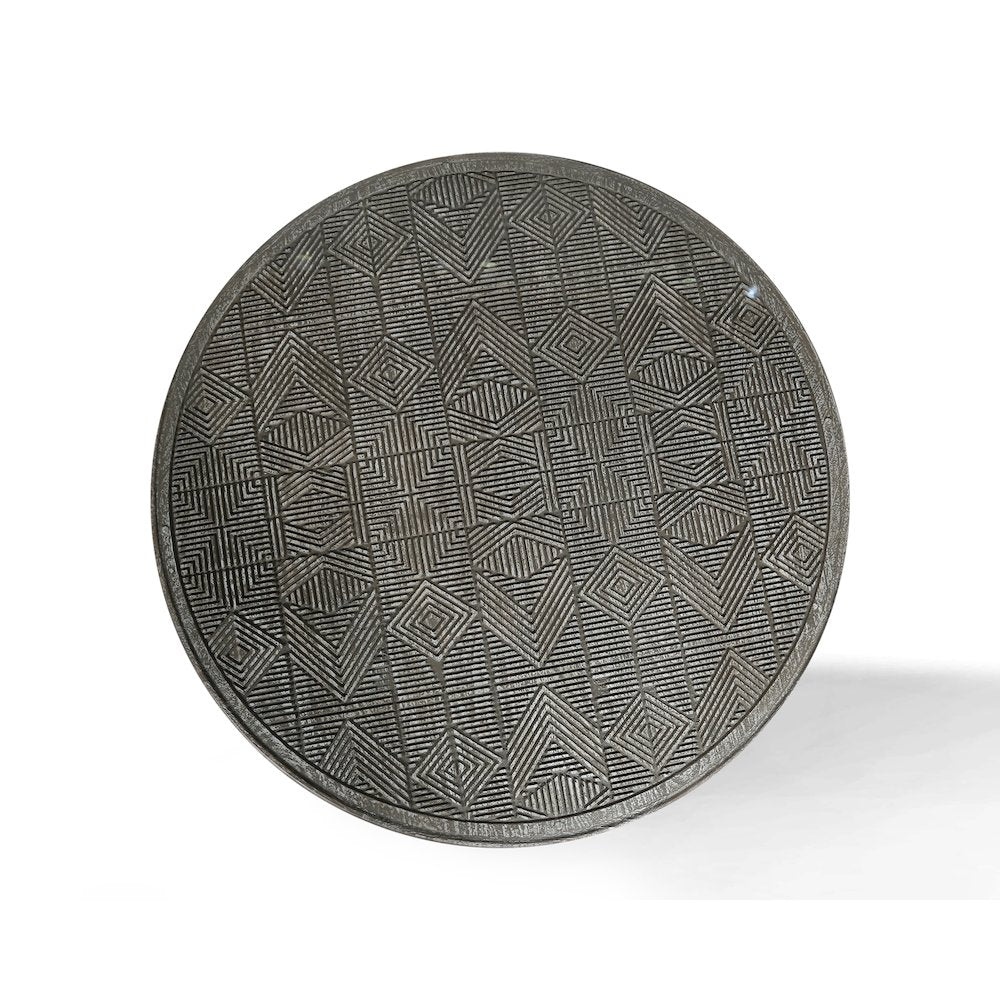 Parker House Crossings Serengeti Round Glass Top Cocktail Table