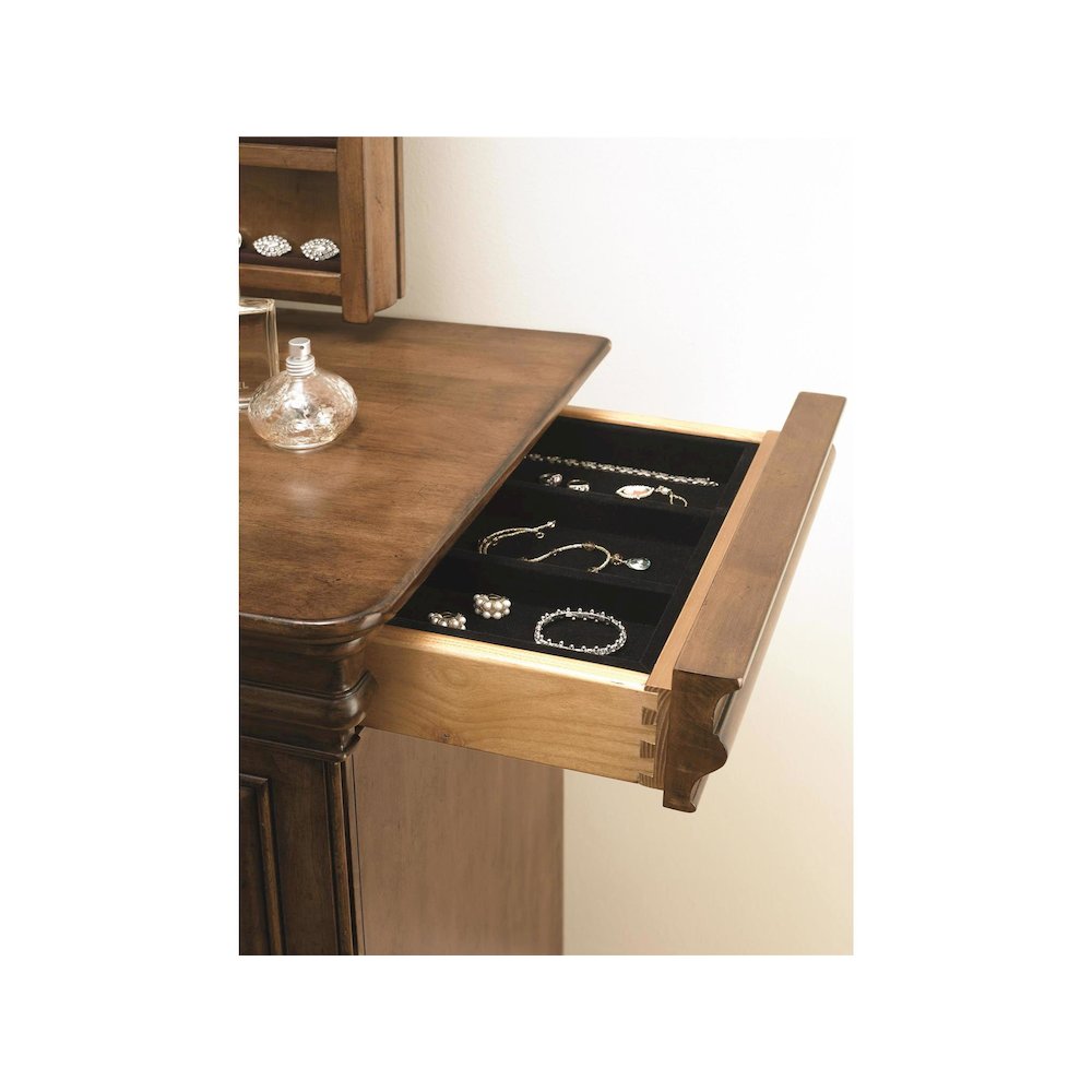 Drawer Dresser In Cognac Color