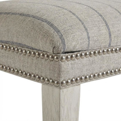 Sandbar-colored dining chair pair with distressed finish and stylish design