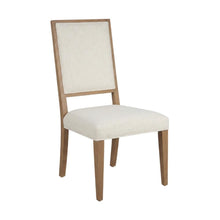 Sand Dune Color Upholstered Dining Chair Pair, Distressed Finish, Stylish Design