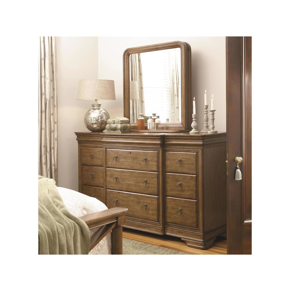 Drawer Dresser In Cognac Color