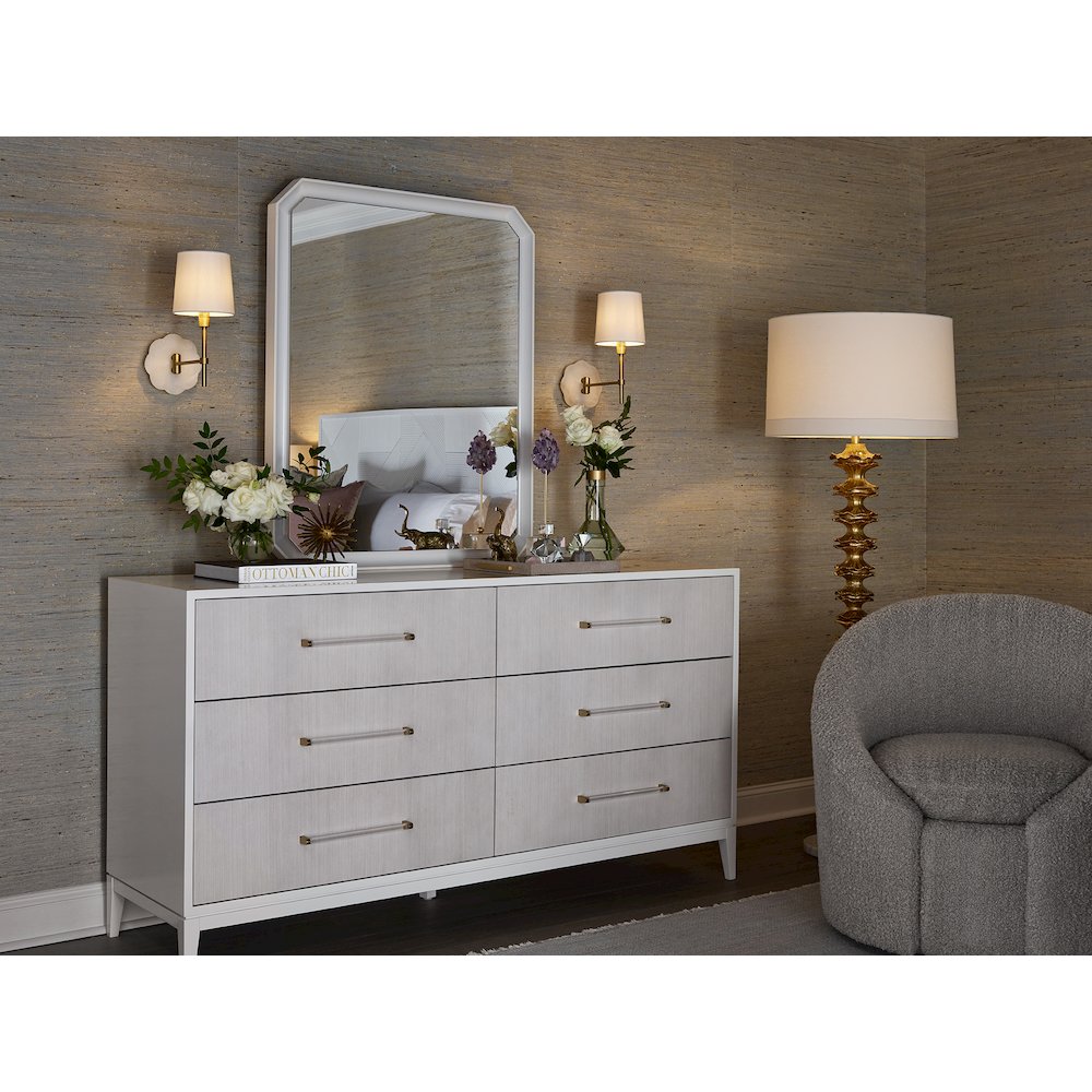 Brentwood Dresser In White Lacquer Color