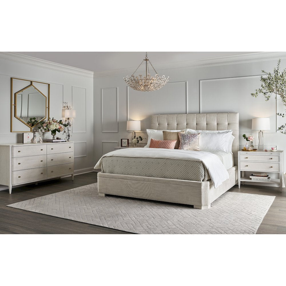 Uptown Bed Queen 50 In Alabaster Color