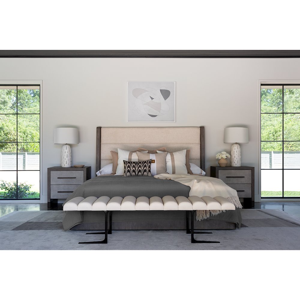 Devereux Bed Bench In Satin Bronze Color