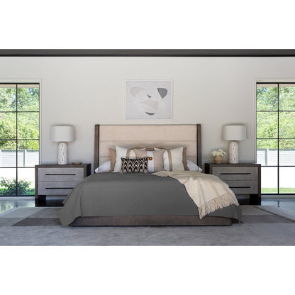 Morada Bed King 66 In Weathered Oak Color