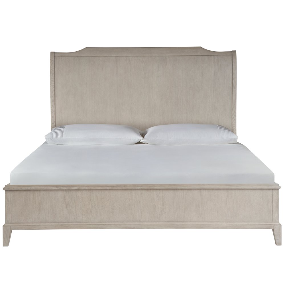 Sleigh Platform Bed King In Rolling Fog Color