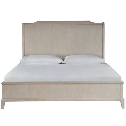 Sleigh Platform Bed King In Rolling Fog Color