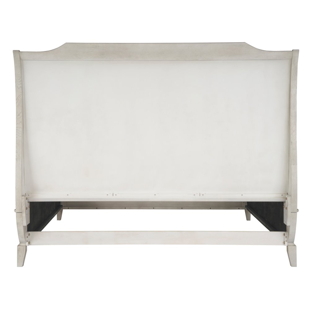Sleigh Platform Bed King In Rolling Fog Color