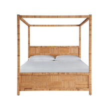 Chatham Poster Bed King In Natural Rattan Color