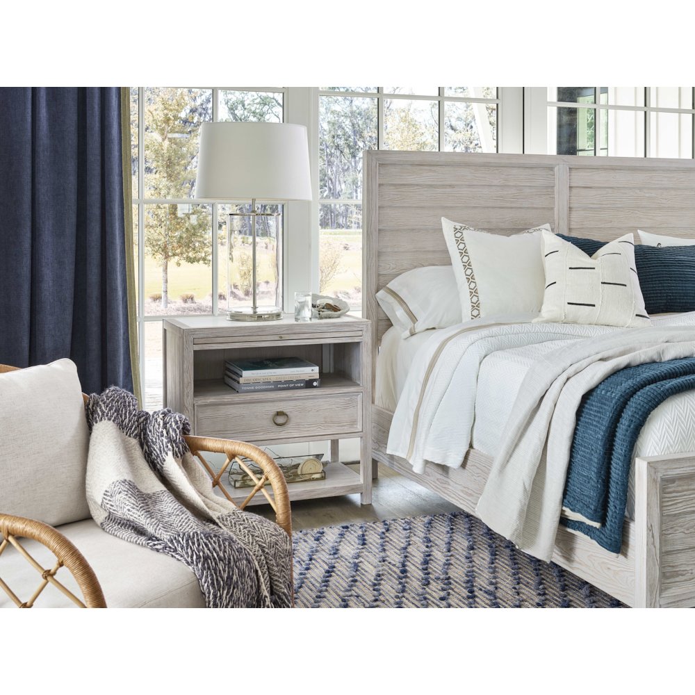 Getaway Panel Bed King 66 In Sea Oat Color