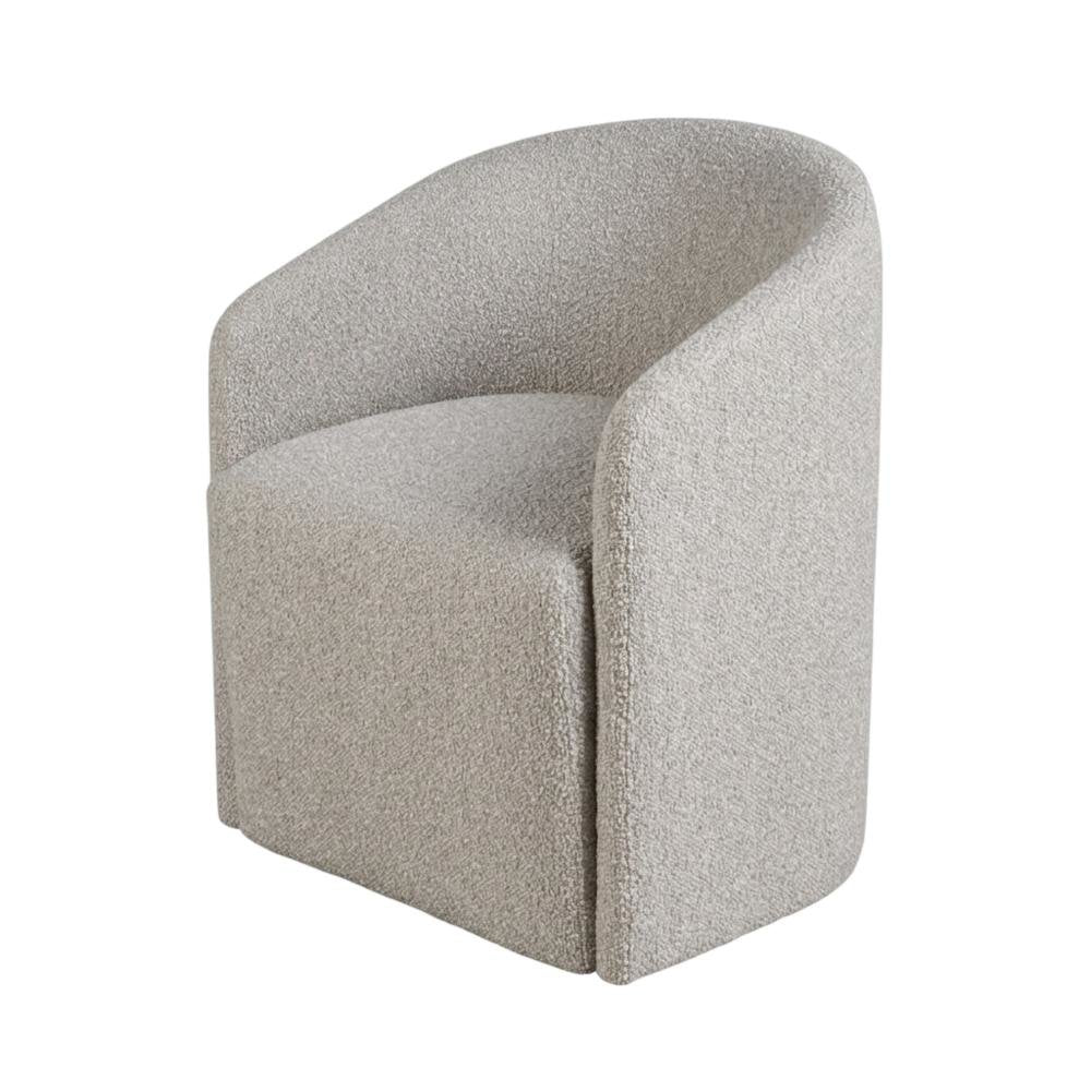 Aged Gray Dining Chair with Modern Style and Distressed Finish