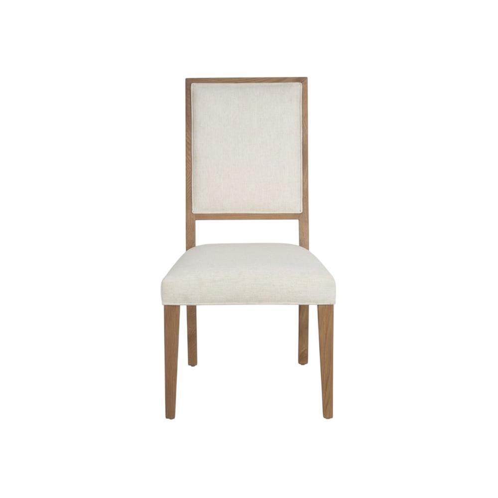Sand Dune Color Upholstered Dining Chair Pair, Distressed Finish, Stylish Design