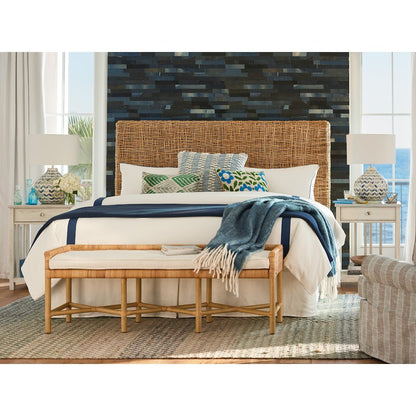 Bedside Table With Stone Top In Sandbar Color