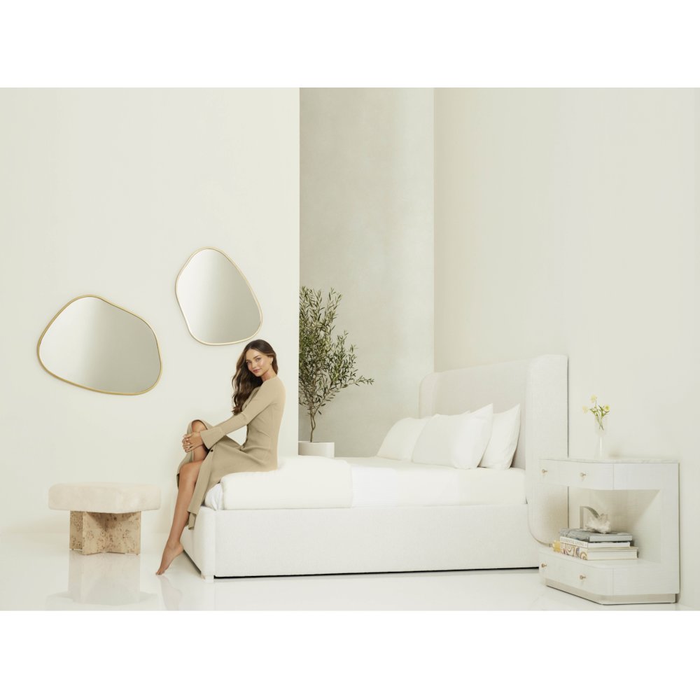 Restore Bed Complete Queen 50 In Soft, Brushed Nickel Color