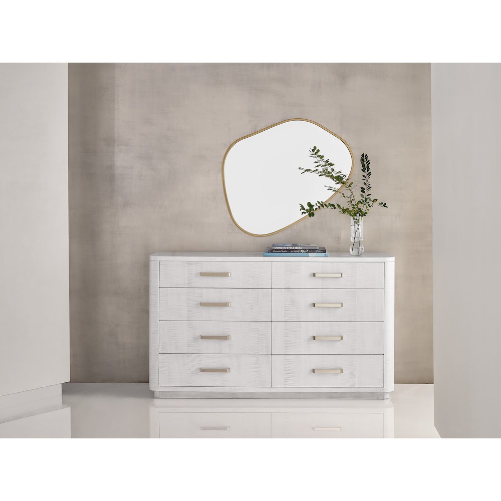 Adore Drawer Dresser In Blac Sycamore Color