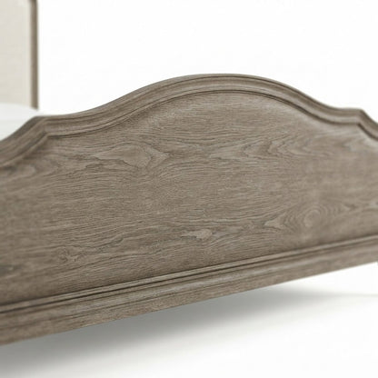 Viscose-Upholstered Queen Platform Bed, Headboard and Footboard, Studio