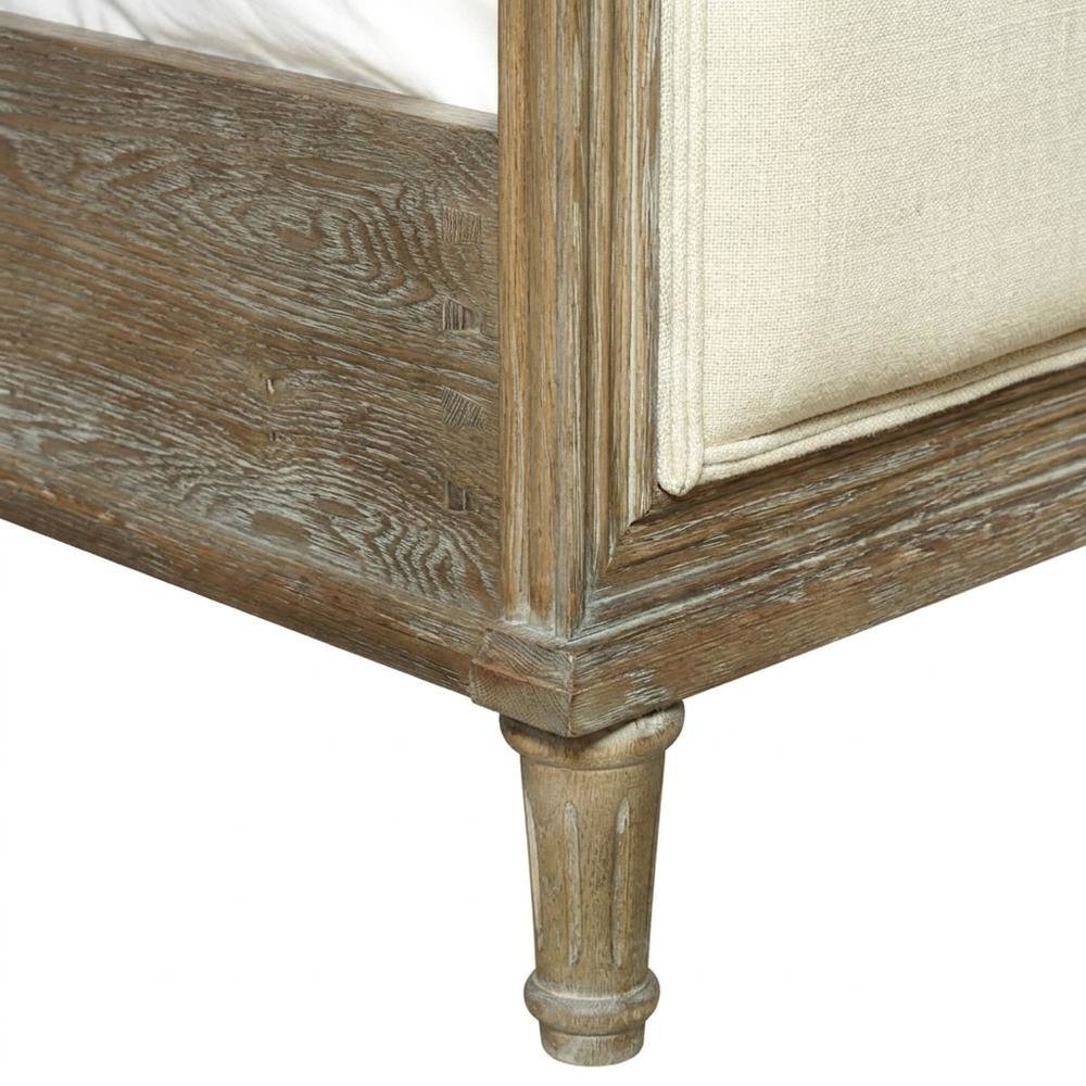 Viscose-Upholstered Queen Platform Bed, Headboard and Footboard, Studio