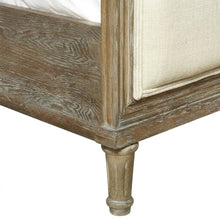 Viscose-Upholstered Queen Platform Bed, Headboard and Footboard, Studio