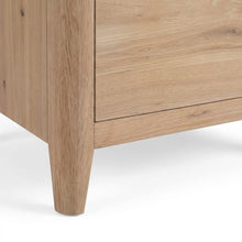Oak Finish Nightstand with Modern Style and Durable Construction