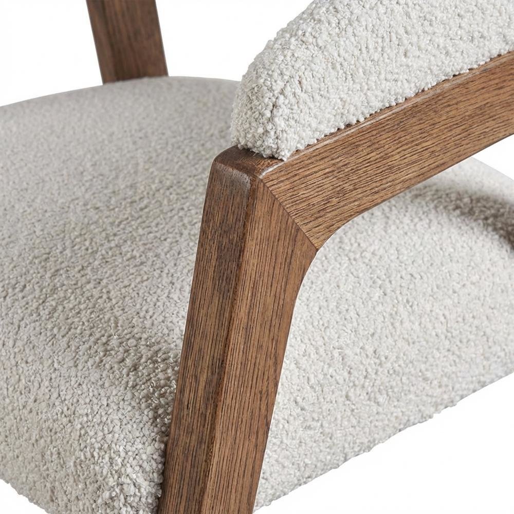 Aged Gray Finish Barrel Back Dining Chair with Modern Style