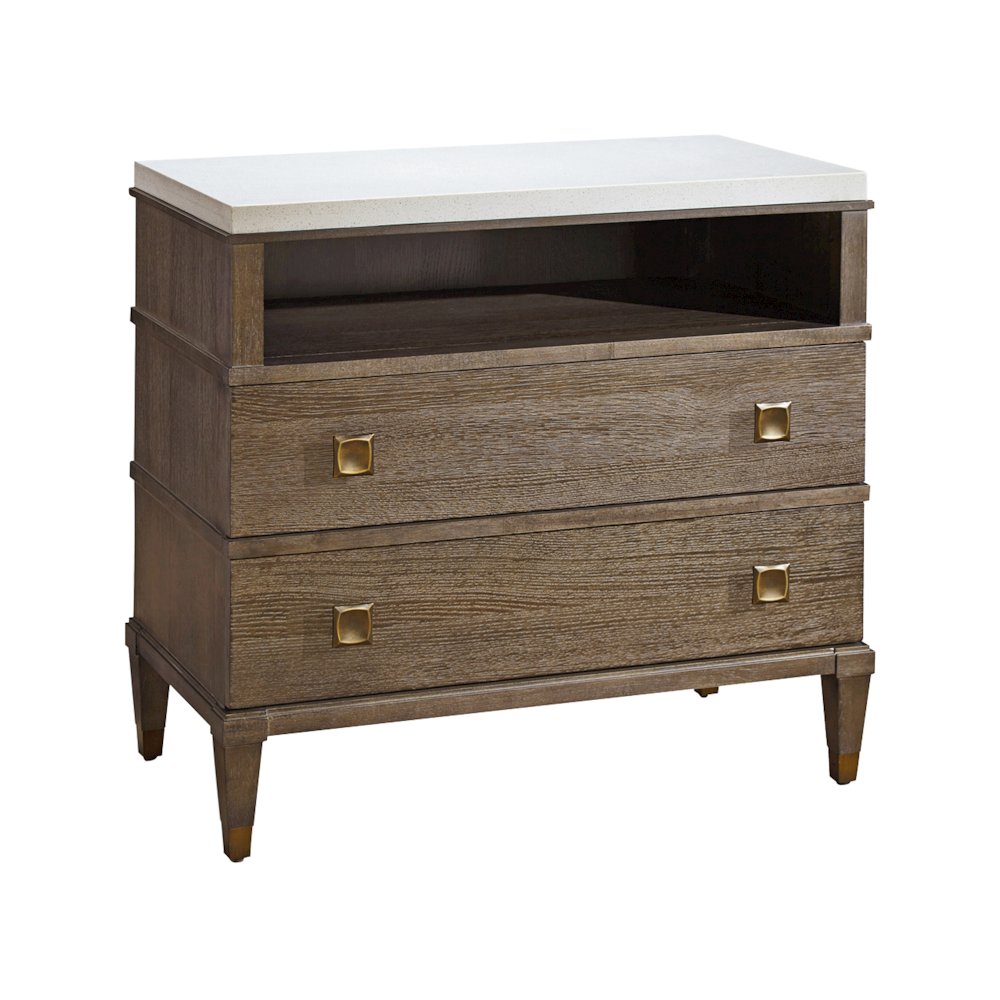 Two Drawer Nightstand In Brown Eyed Girl Color
