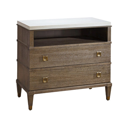 Two Drawer Nightstand In Brown Eyed Girl Color