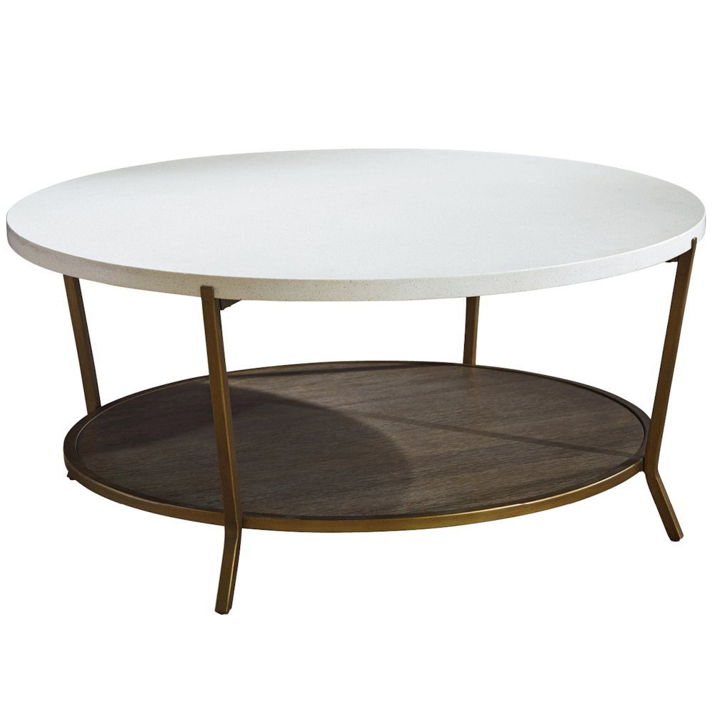 Round Cocktail Table In Brown Eyed Girl Color