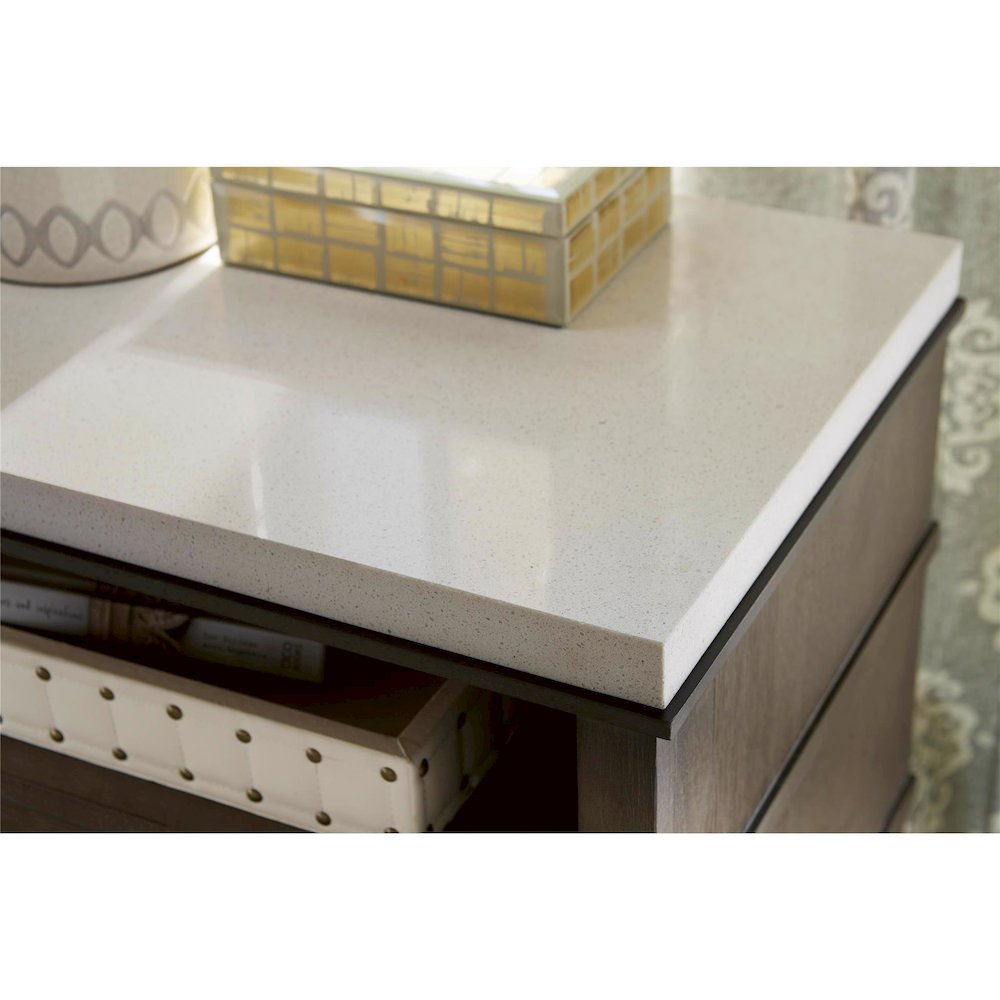 Two Drawer Nightstand In Brown Eyed Girl Color