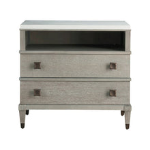 Two Drawer Nightstand In Smoke On The Water Color
