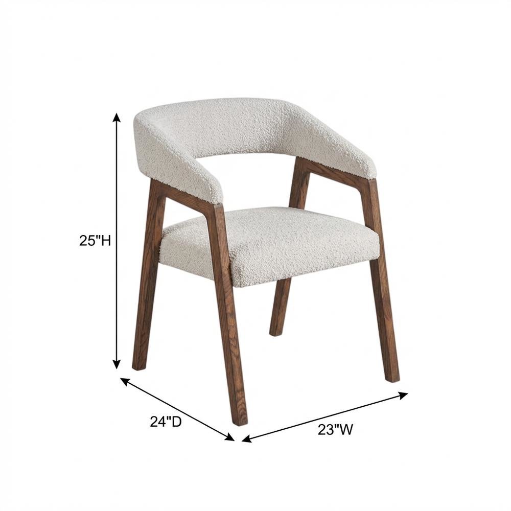 Aged Gray Finish Barrel Back Dining Chair with Modern Style