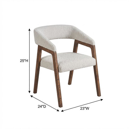 Aged Gray Finish Barrel Back Dining Chair with Modern Style