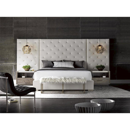 Brando Bed King 66 W-Wall Panel In Quartz Color