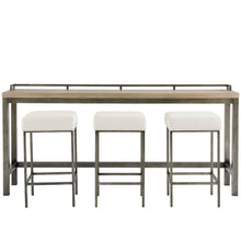 Mitchell Console W/Stools In Greystone Color