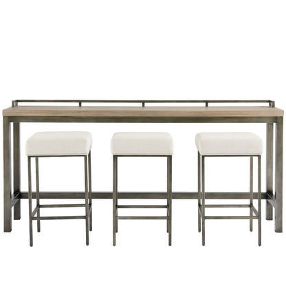 Mitchell Console W/Stools In Greystone Color