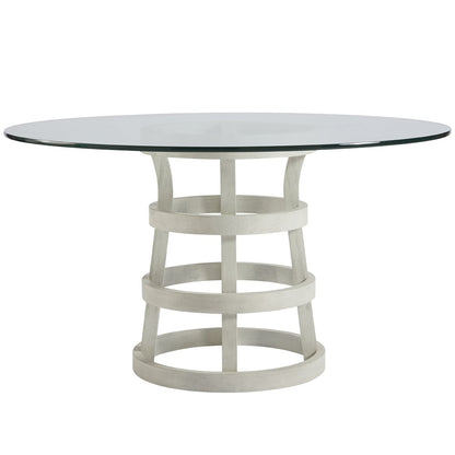 Round Glass Table 54" In Sandbar Color