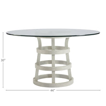 Round Glass Table 44" In Sandbar Color