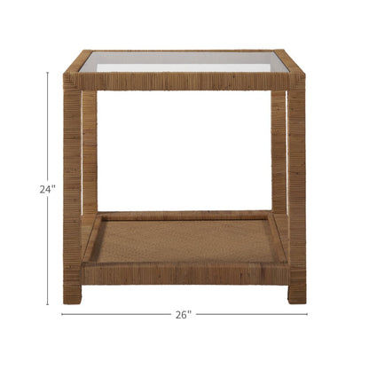 Long Key End Table In Sandbar Color
